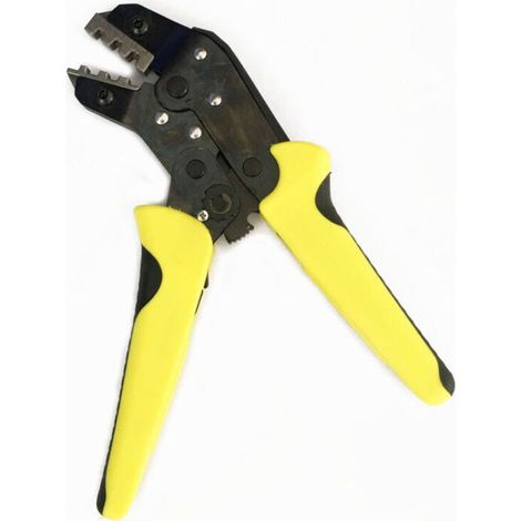 Ahlsen Kabel-Crimpzange, Kabel-Crimpzange mit austauschbaren Backen, Ratschenzange, Schrumpfverbinder, Nylon, nicht isoliert, Anschlusskabelschuhe 1 Stück