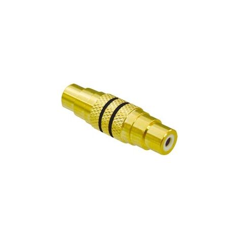 Adaptateur RCA S-IMPULS, femelle/femelle, 1 voie, noir