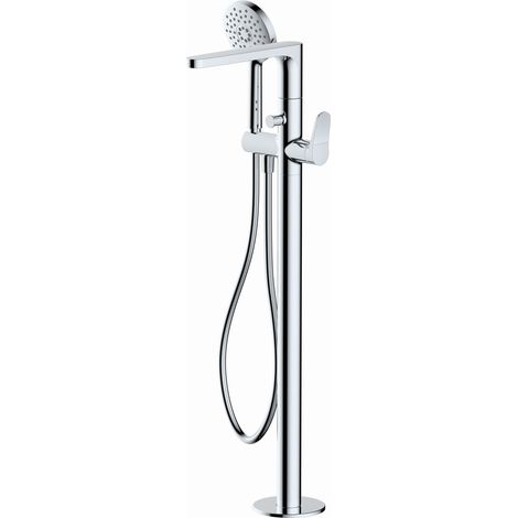 RAK Petit Round Chrome Floorstanding Bath Shower Mixer Tap - RAKPER3014C