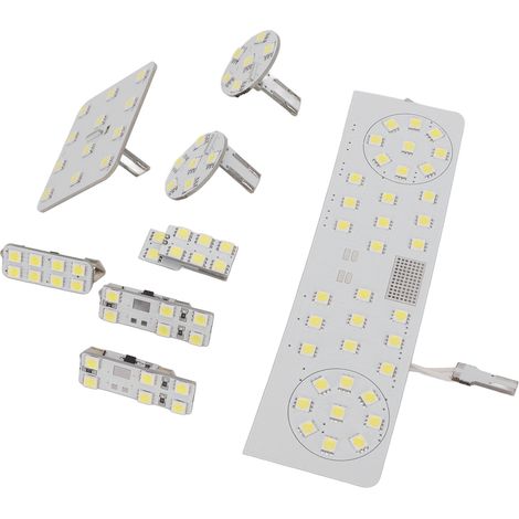 Kit de 8 lampes de lecture LED intérieures pour voiture, 12 V, 5 W, 8 000 lm, éclairage blanc, longue durée de vie, compatible avec CC MAGOTAN SAGITAR (1/5)