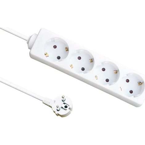 Multiprise 4 prises avec câble de 3 m, 3G 1,5 mm, 3500 W (1/2)