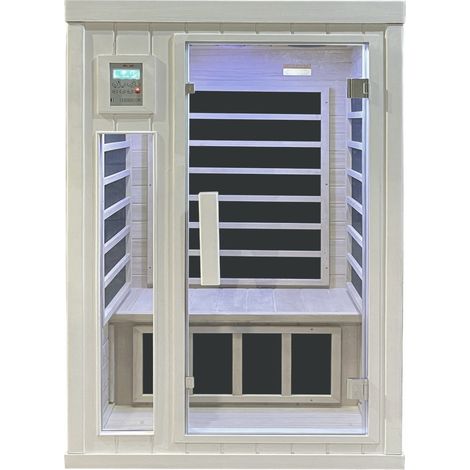 Bagno Italia Sauna Infrarossi da 90x90 cm cromoterapia bluetooth 4 irradianti carbonio (1/4)