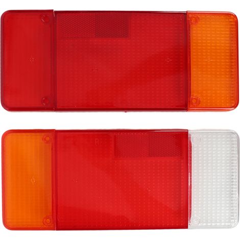 Feu arrière camion droit gauche, boîtier optique rouge orange blanc, remplacement Iveco Eurocargo Daily, paire couvercle (1/5)