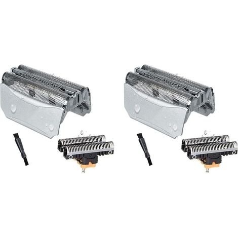 2X 51S – Ersatzscherkopf für Series 5 51S, Silber (1/4)