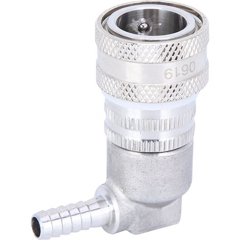 Raccord rapide à bille en acier inoxydable pour fût de bière artisanale, distributeur de gaz (1/5)