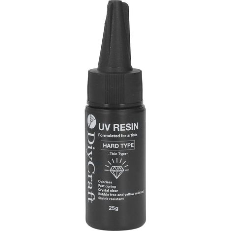 Gel adhésif transparent à base de résine UV pour bricolage, haute transparence, inodore, résistant au jaunissement et à prise rapide, 25 g