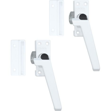 AXA Fensterverriegelung - Modell 3308 - Fenstergriff - abschließbar mit Drehknopf - nach links außen drehend - Aluminium