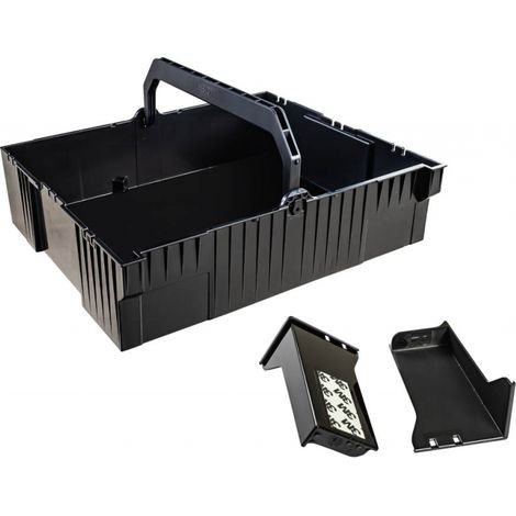 Panier amovible pour boîtes L-BOXX 238 et 374 – Accessoire pour servante d'atelier – Séparation outils électroportatifs et outillage à main – Hoffmann (1/5)