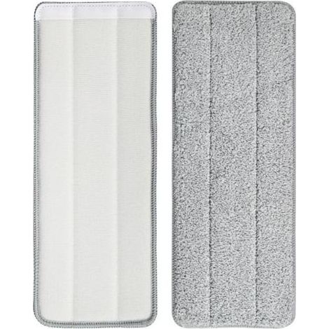 pair 2pcs Tête de serpillière tissu de remplacement tissu de serpillière adhésif plancher en bois domestique carrelage de céramique plancher de serpillière paresseux (1/5)