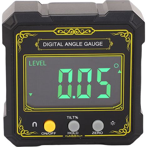 Inclinomètre numérique avec écran LCD rétroéclairé, base magnétique, IP65, niveau électronique pour scie à table en bois (1/5)