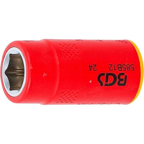Douille pour Clé VDE Six Pans 10 mm (3/8) - 12 mm - Isolation Sécurisée et Précision, Pro, 1000 V - D-Work