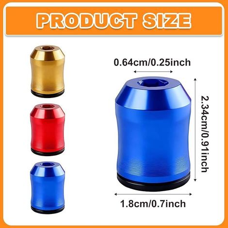 Anneau Magnétique pour Tournevis 3 Pièces, Porte embout visseuse Magnétique en Alliage, Porte embout Universel Aimant Puissant, Support de Vis 3 Couleurs (Rouge, Jaune, Bleu)