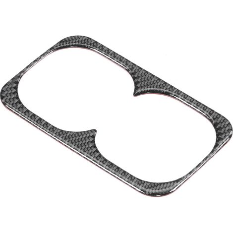 Garniture de porte-gobelet arrière, accoudoir, rangement pour bouteille, couvercle en fibre de carbone, compatible avec Mitsubishi Lancer 08‑16 (1/5)