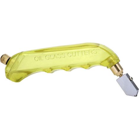 outil De Coupe Du Verre, Jaune 1 Pice Contient De L'huile De Coupe Du Verre, Tte De Coupe 2 20 Mm, Outil De Coupe Du Verre Au Carbure Pour Les Mi (1/5)