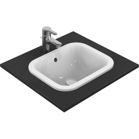 Ideal Standard Connect - Lavabo encastré, 420x350 mm, avec déversoir, blanc E505501 (1/4)