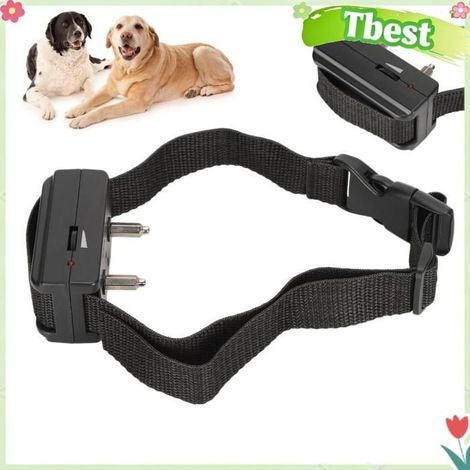 Tbest Collier de contrôle d'aboiement Collier Anti-aboiement Électronique Animaux de Compagnie Entraîneur animalerie collier (1/5)