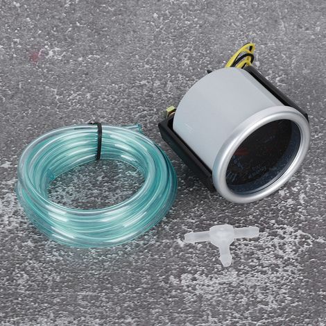 Manomètre de pression de turbo à aiguille 52 mm/2 pouces, universel, lentille fumée, indicateur à LED, accessoire auto (1/5)