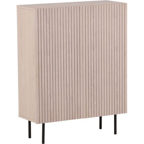 Buffet Design Nervuré "Bjorkon" 103cm Naturel (1/5)