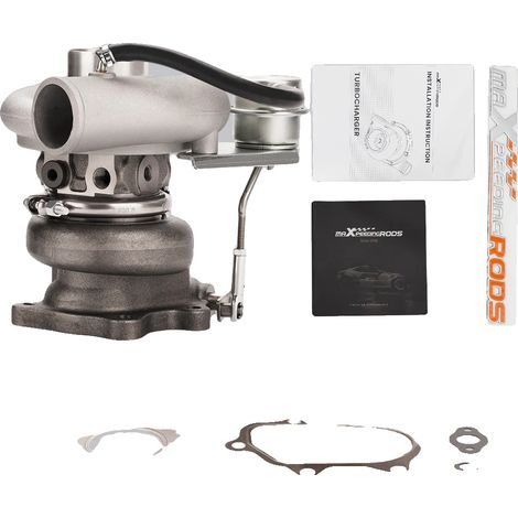 Turbocompresor, turbina Trim 76.4, compresor Trim 59.8, diámetro del inductor de la turbina 56 mm, compatible con Subaru Impreza WRX / STI EJ20 EJ25, dimensiones 26 cm x 24 cm x 23 cm (1/5)