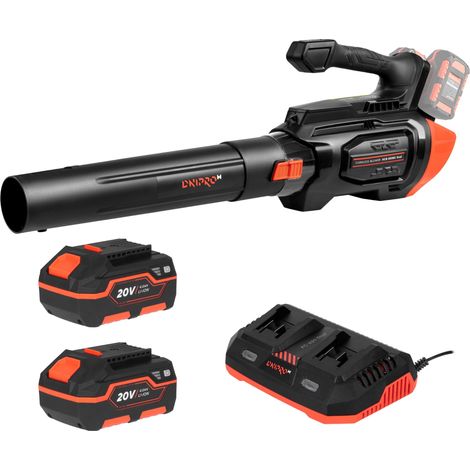 Dnipro-M Soplador de Hojas DCB-202BC Dual, 2 Baterías 4Ah y Cargador, Motor Brushless, 1020 m³/h, 240 km/h, 4 Velocidades + Turbo (1/5)