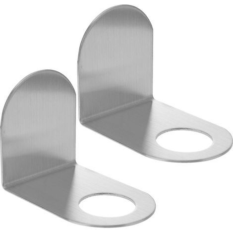 crochets muraux pour flacons de gel douche et de shampoing-7.00X5.50X5.00CM-Silver (1/4)