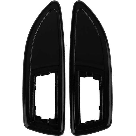 Glänzende/Carbon-Seitenleuchtenabdeckung für Vauxhall Corsa D/VXR, Astra H/J, Zaf B, Insignia, Corsa E – Blinkerkappe – Glänzend Schwarz