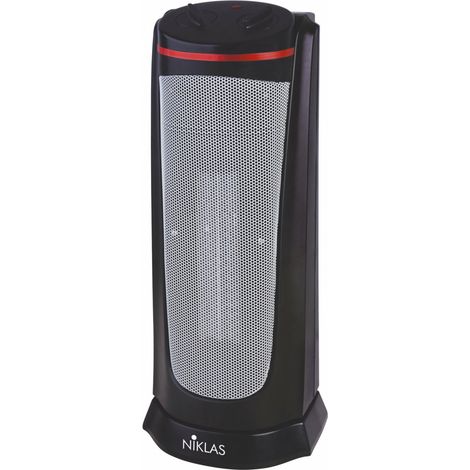 Ventilateur colonne oscillant NIKLAS Distributeur PTC Tekno Tower 2000W 3 vitesses H46cm Céramique