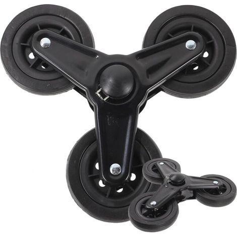 Roues Triangulaires - Pour Chariot Monte-Escalier - Diamètre 15 cm - Charge Max 80 kg - Polyuréthane Renforcé - 4 Roues Par Ensemble (1/5)