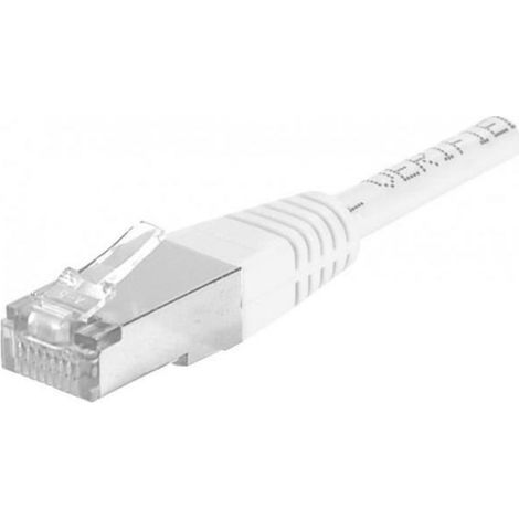 Câble Ethernet Cat6a 1.50m blindé blanc (1/2)