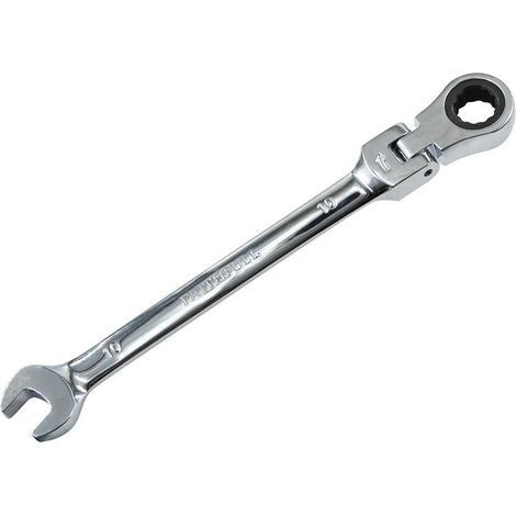 Faithfull SJW6110 Ratchet Combination Spanner Flex Head CV 10mm FAISPARAT10