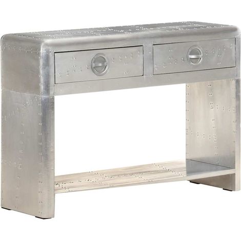 Aparador de aviador de metal 110x35x75 cm vidaXL (1/5)