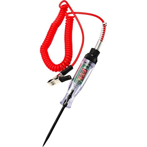 Stylo testeur électrique, testeur électrique automobile, testeur de fusible automatique, stylo de sonde de test électrique du détecteur de tension, lumière de test de tension bidirectionnelle (1/5)
