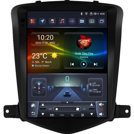Lettore multimediale, interfaccia touchscreen, compatibile con Chevrolet Cruze J300 2008-2012, supporta diversi formati multimediali, S8-4G 8Core-8G 128 (1/2)