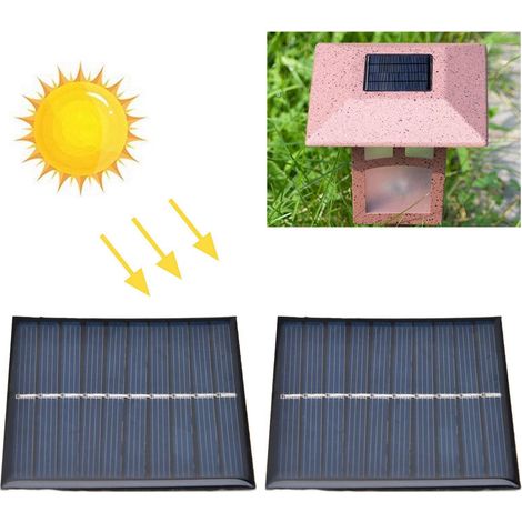 Mini-Solarpanel – 2 flexible, epoxidverkapselte Zellen zum Selbstbau, 0,7 W, 5 V, 0–140 mA, Polysilizium, 70 x 70 mm (1/5)