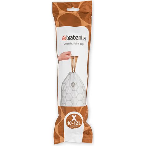 Brabantia Perfectfit Bags Size X 10-12 Litre 20 Bag Roll