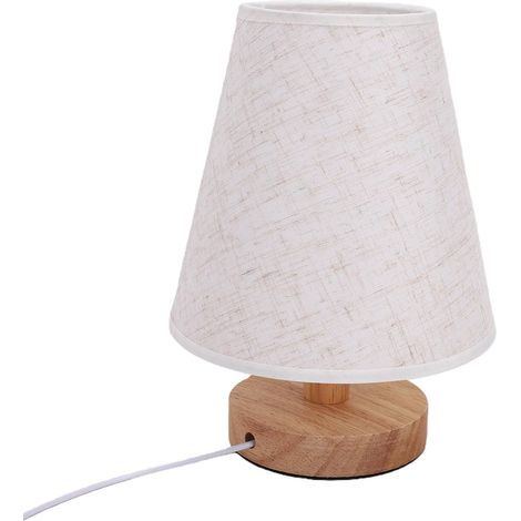 Lampe de Table en Bois Massif, Mémorisation Après Coupure, USB (1/5)