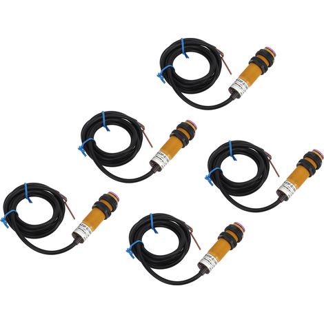 Lot de 5 interrupteurs photoélectriques infrarouges IP54 normalement fermés, module de détection d'obstacles, 300 mA, AC 90-250 V (1/5)