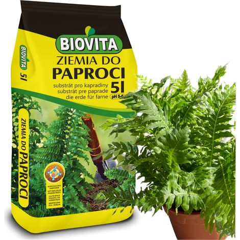 Sustrato multicomponente Fern Soil 5L con turba y fertilizante de inicio