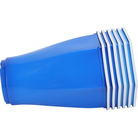Lot de 6 gobelets jetables à ouverture hexagonale de 450 ml en plastique épais, parfaits pour les fêtes à la maison, en extérieur, au restaurant ou pour les jeux. (1/5)