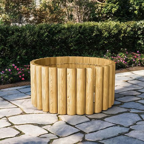 Clôture de jardin naturholz en tannenholz 176 x 2,7 x 30 cm (1/5)