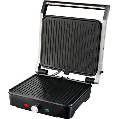 Sandwichera grill para 4 sandwiches "Dosari" con base antideslizante (2000W 230V) IP20 320x375mm color negro (1/5)