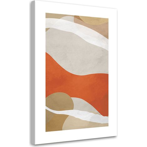Tableau sur toile Lignes et formes abstraites boho 40x60 (1/5)