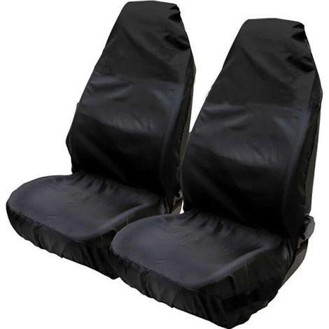 Protections universelles en nylon imperméable pour sièges avant de voiture 75 x 55 x 55 cm (Set of 2) Noir (1/4)