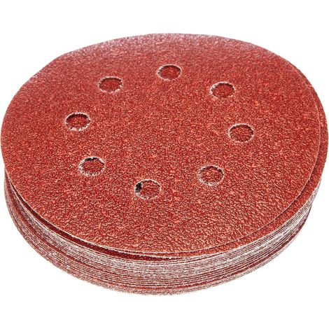 Lot de Feuilles Abrasives pour Ponceuse excentrique Grain 60/150 mm 25 pièces (1/5)