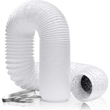 Conduit d'air Flexible Tuyau Ventilation 160 mm Aluminium PVC pour Seche Linge Extracteur (1/4)