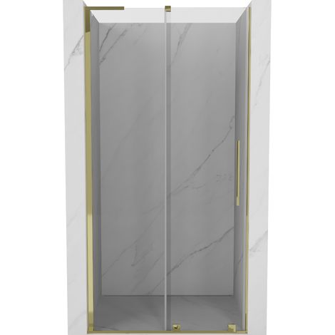 Mexen Velar L Duschschiebetür 90 cm, transparent, gold - 871-090-003-01-50 (1/5)