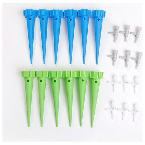 12 drip irrigation bottles, automatic watering bottles for plants with valves (1/5)