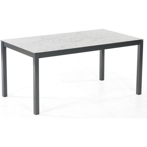 Sonnenpartner Base-Junior Gartentisch anthrazit Wende-Tischplatte HPL 160x90 cm