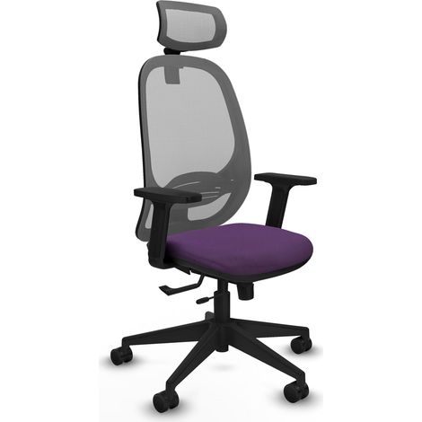 Chaise de bureau piqueras y crespo Cilanco gris mousse épaisse (1/2)