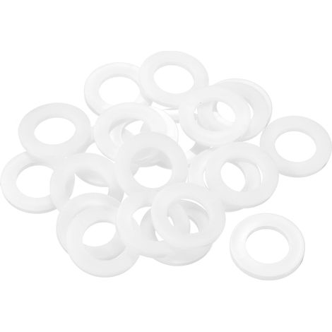 25Pcs Entretoise Plastique M20 Rondelle 20mm ID 36mm OD 3mm Épais (1/5)